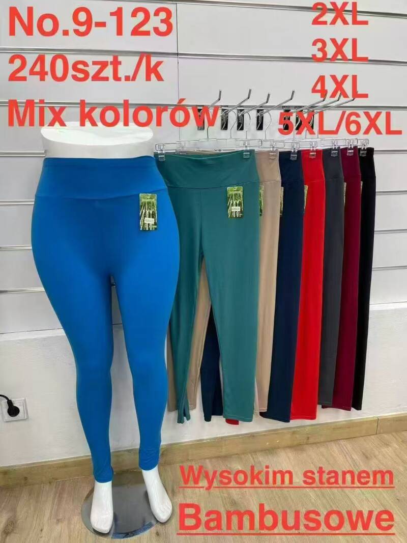 Leginsy damskie Roz 2XL-6XL, Mix kolor Paczka 10 szt